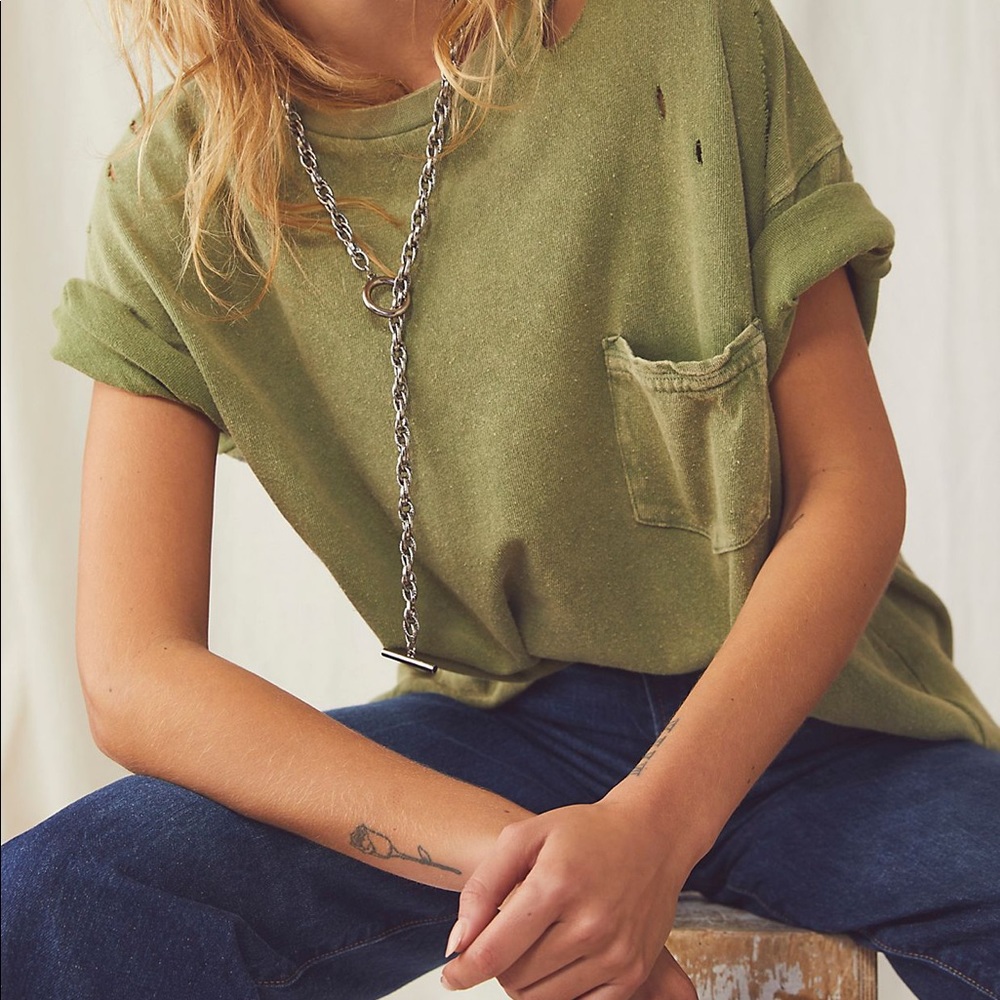 Free People We The Free Rubi Tee in green